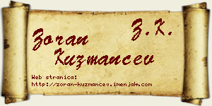 Zoran Kuzmančev vizit kartica